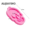 DY0081 DIY Halloween Skull Keychain Silicone Mold Key Ring Mold Epoxy Resin Molds voor sieraden