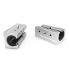 2PCS / LOT SBR10LUU SBR12LUU SBR16LUU SBR20UU SBR12LUU 16 mm Bloc de roulement à billes linéaires CNC Router SBR16 Guide linéaire 3D