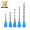 Vsharp 2 Flutes Spiral End Mill CNC Engraving Router Bit Flat Nose Upcut Milling Cutter Tool Carbide Bits for Wood MDF PVC