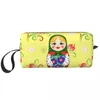 Sacchetti cosmetici personalizzati russo bambola babushka matryoshka da viaggio da viaggio da viaggio da donna organizzatore da toeletta da bagno ladies beauty storage kit dopp