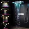 Luxuriöser LED -Duschsystem Deckenmontage Regenkopf