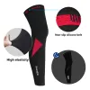 Aquecedores de pernas de ciclismo Santic MTB Bike Bicycle Leggings Running Warm Cycle Basketball Winter Sports Tizes asiáticos K8ME023