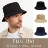 Cappelli da secchio di grandi dimensioni man di grandi dimensioni Boy 60-63 cm Plussure Fisherman Cap Fisherman Womens 54-57 cm Pure Cotton Panama UPF50 Sun Hat 240410