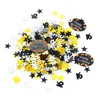 20G Grattis på födelsedagen Black Gold Star PVC Confetti 16 18 21 30 40 50 60 års jubileum Guldnummer Confetti Party Decor Adult