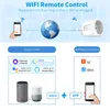 Wifi Smart Socket Alexa Tuya EU UK US Smart Plug Electrical Outlets 16A 10A Single Socket Power Monitor Google Home Alice