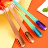 Coffee Spoon Stainless Steel Flat For Dessert Small Scoop Mixer Stirring Bar Kitchen Tableware Durable 240410