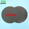 2 240 mm Round Magnetic Adhesive Lit Bad Tape Imprimer Sticker Build Build Plate Rape Flexplate pour DIY Kossel / Delta 3D Imprimante