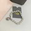 Charm Bracelets Designer 2023 Autumn New High Pary Edition, Xijia Diamond Swallow Pearl Bransoletka olejowa 7VGD