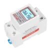 Digitale wattmeter elektriciteit AC 230V 5 (80) Een Power Energy Meter Din Rail KWH -spanningsstroommeter met LED -display achtergrondverlichting