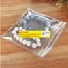 600Pcs/Lot 8*12cm Resealable Zipper Top Anti-oxidation PVC Jewelry Pearl Packing Bag Zipper Lock Clear Plastic Package Bag Pouch Polybag LL