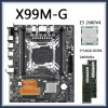 Boards mères x99mg Kit de carte mère avec E5 2680 V4 Processeur CPU LGA20113 2 * 16 Go 2400MHz DDR4 RECC RAM Memory Support SATA2.0 / 3.0 NVME M.2