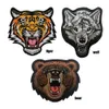 Russian Wolf Bear Tiger Patch Russia troepen Militair leger Emblem Tactical 3D Borduurwerk Badge geborduurde patch -appliques