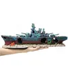 47x9 5x12cm Navy Warship Batttle Ship Resin Boat Aqaurium Tank Fish Decoration Ornament Underwater Ruin Wreck Landscape A9154 Y2003110
