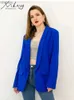 Kvinnors kostymer blazers chic rose röda blazers för kvinnor vår 2023 casual rockar svart kvinnor jacka kostym grunden smal sommar blazer kvinnor jacka kontor c240410