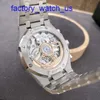 Hot AP Wrist Watch Royal Oak Series 26240st Precision Steel Black Plate Mens Fashion Lois de loisirs Sports Sports Transparent Mécanique Swiss Watch