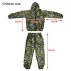 Kids Men Women Ghillie Suit Camouflage Clothes Robe 3D Hunting Clothes Jungle Suit Training Leaves Clothing Hunter Suit Military