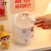 1PC Desk Trash Can Ins Desiktop z pokrywką może mini kawaii urocze niedźwiedzia kosz na śmieci