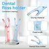 Dental Floss Holder Tooth Picks Handle Flossing Tool Household Sticks Threader Kids Flossers