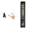 Boîtes de rangement Organisateur de legteur de yoga transparent 24 Poches Poches Black / Grey / Purple Hanging Clothes Sac double face