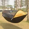 Hamacs 1-2 personne portables de camping extérieur hamac avec un moustique net umbrelladla tissu hamac hammock sweetq
