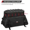 Motorcycle Travel Buggage Tour Pack Sac Sac pliable Sacs de coffre avec des sangles de bar pour Road King Street Glide pour Road Glide