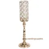 Gold/ Silver Flowers Vases Candle Holders Road Lead Table Centerpiece Metal Stand Candlestick For Wedding Party Candelabra 1290