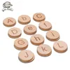 1Set Letters деревянные пьесы Baby Montessori Toy Children Language Language Learning Toys Toys Baby CEETH