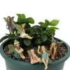 6pcs/set faries faries Fairy Garden, Planter Pot 행거 장식, 요정 화분 수지 천사 액세서리 장식품