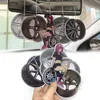 High Quality Car Air Freshener Hanging Auto Rearview Mirror Perfume JDM Racing Style turbine Brake Disc Shock Absorber Paper