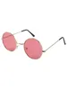 Lunettes de soleil Fashion Round Frame Metal Sheet océan En revêtement éblouissant refroidi pour les hommes et les femmes UV 400 Protection