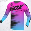 Koszulki rowerowe Tops Motorcycle Mountain Bike Team Downhill Jersey Offroad DH MX Rower Locomotive Shirt Cross Country Mountain Bike HPIT Y240410