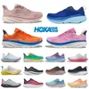 2024ホックアスレチッククラウドボトムランニングシューズHokah Clifton 9 Bondi 8 Womens Mens Jogging Sports Trainers Free People Kawana Hocka Foam Runners Sneakersサイズ36-47