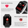 Relógios Lige Blood Oxygen Smart Watch Men Mulheres Monitoramento de temperatura O esporte ao ar livre Relógios lanterna Men Smartwatch para Android iOS