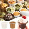 50st/pack muffins kopp papper cupcake omslag bakningskoppar fodral muffin lådor tårta kopp diy tårta verktyg kök bakmatning