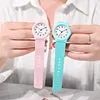 女性用ファッションクォーツ女性学生の腕時計シリコンストラップウォッチ卸売reloj mujer elegante reloj de mujer 240410