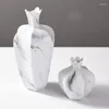 Vases en céramique Vase Marbing Pomegranate Fleur d'artisanat Arrangement d'ornements moderne Décoration de maison moderne