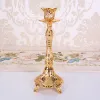 Peandim Luxuskerzenhalter Metal Wedding Candlestick Party Home Decorations Gold Candelabra Mittelstücke Verlobungsgeschenke