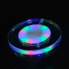 USB uppladdningsbar LED -cocktail Coaster Akryl Drink Coasters Bar Beer Beverage Lighting F/Home Club Wedding Bar Party Decoration