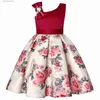 Robes de fille lavande fleur fille fille tutu robe rose-nœud fleur enfants lavande robe mariage vidards pour enfants vêtements pour filles 2 à 10 ans filles l47