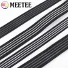 20/25mm 10/20m bande elastiche anti-slip Materiale in gomma nera bianca per cinture di scarpe Backpack cintura in vita Accessorio artigianale fai-da-te