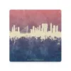 Tafelmatten Rotterdam The Nederlands Skyline Ceramic Coasters (Square) Bloemhouder Personaliseer voor drankjesset