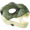 Halloween Cosplay Costumes Fear Mask Open Mouth Latex Dinosaur Mask Scary Dinosaur Headdress Halloween Party 240328