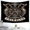 Viking Tomahawk Art Circular Tapestry Wall Hanging Bohemian Hippie Tarot Witchcraft Living Room Bedroom Home Decoration