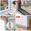 10M Self Adhesive Window Gap Sealing Strip Windproof Soundproof Foam Sliding Door Bottom Seal Tape Guard Sealer Dust Stopper