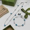 Pendant Necklaces designer Necklace Chain Jewelry G Designer Accessories Women's sapphire Titanium Steel charm Sapphire pendant gifts XRZN