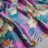 Hawaii Flower Print Polyester Satin Soft Craft Sying Sateen Tilda Scarf Fabric