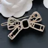 Fashion Versatile Bows Hair Clips Barrettes di alta qualità Brand Designer Hair Clips Women Party Birthday Regalo Gioielli31163116