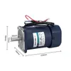 220V 120W AC Motor de alta velocidad con regulador de velocidad un solo fase monofásica 1400RPM-2800RPM ADJUSTABLE CW CCW