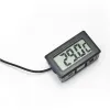 Mini 1M Probe Black LCD Thermometer Temperature Digital For Bathroom Water Temperature Fridges Freezers Coolers Chillers