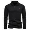 Men Polo Shirts Fashion Business Casual Style Long Sleeve Men Polos 2024 Spring Autumn High Quality Brand Cotton Men's Blus 240327